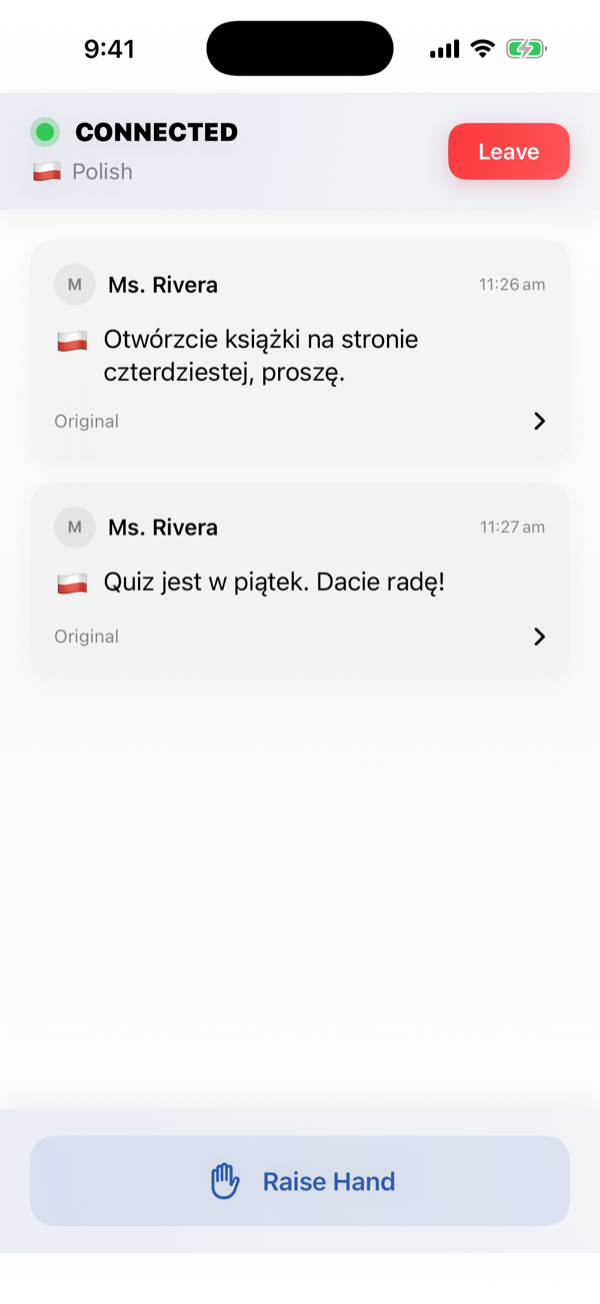 Olek's phone: the lesson in Polish